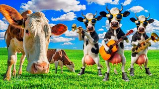 FUNNY COW DANCE 22  COW DANCE amp COW VIDEO DANCING COW [upl. by Prisca]