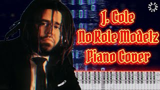 J Cole No Role Modelz Piano Cover Tutorial piano pianotutorial [upl. by Manley]