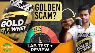 BIGMUSCLES NUTRITION PREMIUM GOLD WHEY PROTEIN REVIEW WITH LAB TEST REPORT wheyprotein review [upl. by Yonina901]