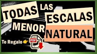 Todas Las Escalas Menor Natural  PDF Gratis [upl. by Mayhs]