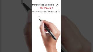 PTE SUMMARIZE WRITTEN TEXT TEMPLATE WITH TIPS AND TRICKS [upl. by Akanke]