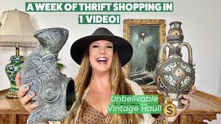 IT WAS A GOOD WEEK THRIFTING Lets Go Shop GOODWILL Garage Sale Estate Sale amp Barn Sale For Vintage [upl. by Kat]