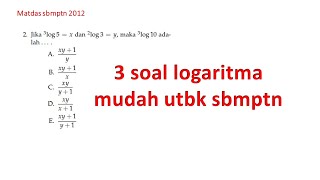 soal asli utbk logaritma [upl. by Tiana]