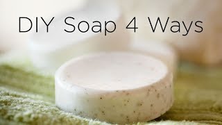 How to Make Soap at Home  4 Ways [upl. by Yrek]