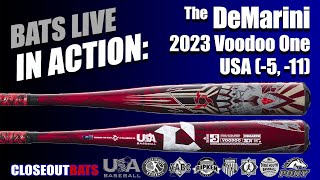 HITTING DeMarini Voodoo One USSSA 5oz 11oz 2023 [upl. by Musette]