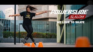 Best of SLALOM inline skating  Powerslide Freestyle 🔺🔺🔺 [upl. by Llirred]