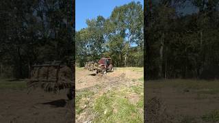 Cleanup Landscape Rake tractorimplements tractor cleanup property farming homesteading [upl. by Aed]