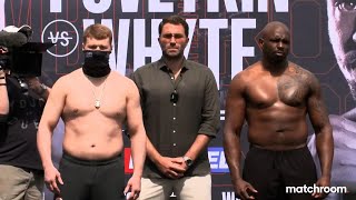 Alexander Povetkin vs Dillian Whyte 2 WEIGHIN  Rumble on the Rock [upl. by Vary]