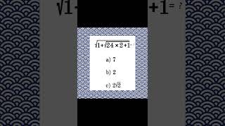 Can you solve this  square squareroot squarenumbers viralvideo viralmathshorts [upl. by Ytirehc]