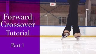 How to do Forward Crossovers on Figure Skates PT 1 Basic Figure Skating Tutorial [upl. by Ardekan]