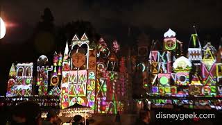 Disneyland its a small world holiday Quarter Hour Projection Show 2024 [upl. by Lanahtan]