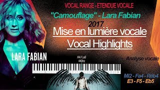 Lara Fabian Etendue Vocale  Vocal Range quotCamouflagequot album  E3  F5  Eb5 I Mise en lumière vocale [upl. by Libnah743]