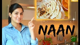 NAAN  Indisches Brot  Fladenbrot aus der Pfanne  indisch Kochen [upl. by Dryden672]