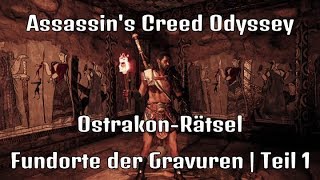 Assassins Creed Odyssey  OstrakonRätsel Fundorte der Gravuren Teil 1 [upl. by Aciret313]