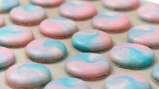 How to make perfect macarons with stand mixer macaronage oven drying 완벽한 마카롱 만들기 키친에이드 기계나쥬고온건조 [upl. by Htebsil]