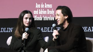 Blonde  Ana de Armas and Adrien Brody Interview Los Angeles CA November 19 2022 [upl. by Fedak808]