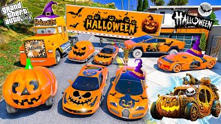 GTA 5  Stealing HALLOWEEN SUPER CARS with Franklin Real Life Cars 298 [upl. by Occor477]