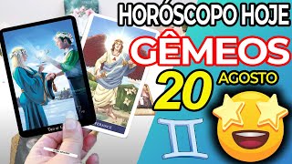 UM PRESENTE INESPERADO😍 Gêmeos ♊ 20 Agosto 2024  Horoscopo do dia de hoje ♊ Tarot Gêmeos [upl. by Suiradal]