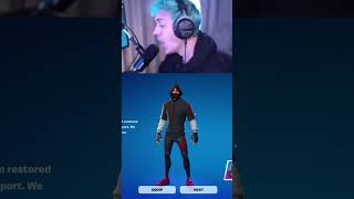 🔥Ninja REVEALS GLITCH to get IKONIK SKIN FREE una Fortnite 😱🎁 nina shorts [upl. by Irianat]