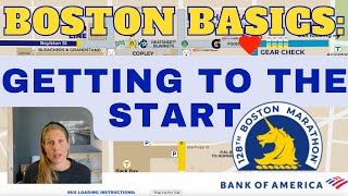 Getting From Boston to Hopkinton Race Morning  2024 Boston Marathon Basics [upl. by Ennyrb]