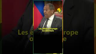 Lavrov fait le parallèle historique entre une quotpage honteusequot de lEurope et la situation actuelle [upl. by Atteniuq]