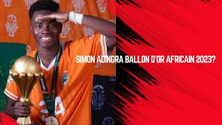 Simon Adingra Ballon d’or africain 2023 Ce qu’en pensent les Ivoiriens [upl. by Aeikan]