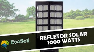 Poste Solar LED 1000w Sensor de Presença  Ecosoli [upl. by Lambert]