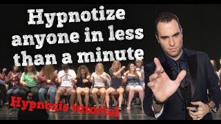 Learn how to Hypnotize Anyone in a Minute Quick and Easy Hypnosis Tutorial by SpideyHypnosis [upl. by Neeruam796]