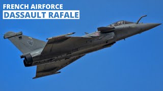 Dassault RAFALE Aerobatic Airshow Display  French Airforce Solo Display Team  Takeoff to Landing [upl. by Yramanna299]