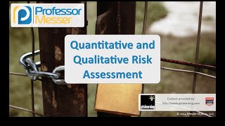 Quantitative and Qualitative Risk Assessment  CompTIA Security SY0401 21 [upl. by Terryn]