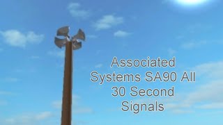 Associated Systems SA90 All 30 second signals [upl. by Ibib]