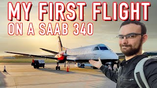 My First Flight on Loganairs Saab 340 Inverness to Kirkwall Airport [upl. by Laurena]