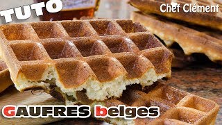 Recette INRATABLE  GAUFRES BELGES ou lyonnaises  Chef Clément [upl. by Fronia397]