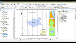 Como hacer una mapa de ubicación fácil y rápido en ArcGIS [upl. by Eizzo]