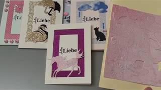 Diy Anleitung Karten mit Washi Tape u Ausstanzungen ALLES LIEBE [upl. by Dylana]