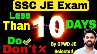 SSC JE Exam 2024 📖 📓  Last Days Tips 😲  CURRENT AFFAIRS Important Topics  Revision  RJ CPWD [upl. by Yellah]