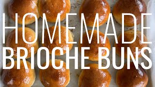 The best burger buns ever How to make brioche buns  Anna Marie Eats [upl. by Sension]