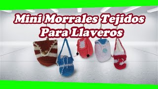 🧶Paso A Paso Llavero Morral Mini Tejido En Crochet [upl. by Oileve426]