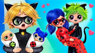 Ladybug Story Cat Noir or Claw Noir 32 LOL OMG DIYs [upl. by Rozella]