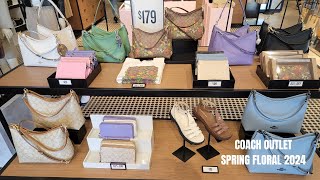 COACH OUTLET SPRING FLORAL COLLECTION 2024 [upl. by Ammej]