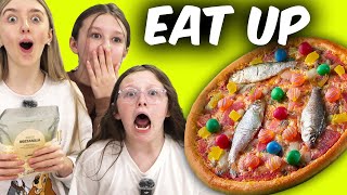 Mystery Wheel Of Pizza Food Challenge [upl. by Rees]