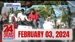 24 Oras Weekend Express February 3 2024 HD [upl. by Etyak]