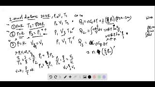 A 2 00 mol diatomic gas initially at 300 undergoes this cycle It is 1 heated at constant volume to 8 [upl. by Friedberg]