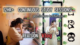 12hr  continuous study sessions 📚⚡️ A productive day in my life🦋🐼 Study vlog📝 [upl. by Ethan]