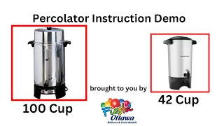 Percolator Instructional Video [upl. by Macknair]