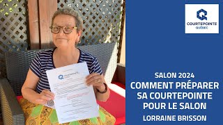 Lorraine Brisson  Comment préparer sa courtepointe pour le Salon [upl. by Yttak]