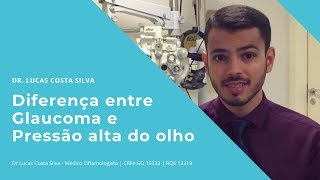 Dr Lucas  Diferença entre Glaucoma e Pressão alta do olho [upl. by Alfonse]