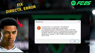 How to Fix DirectX Function in EA FC 25 [upl. by Oicnanev]