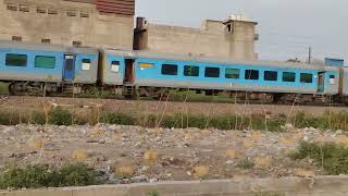 New Delhi  Kalka Shatabdi Express crossing Adarsh Nagar Railway station [upl. by Horatio]