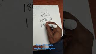 Sum of interior Angles of polygons polygons sumcalculation of interior Angles [upl. by Welles]